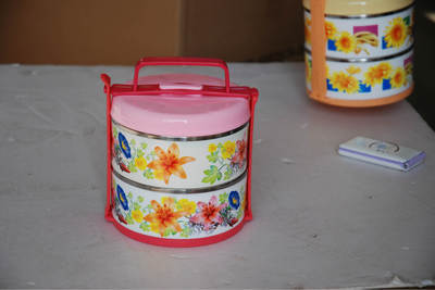 不銹鋼印花兩層飯盒 - 不銹鋼印花兩層飯盒廠家 - 不銹鋼印花兩層飯盒價格 - 臺州市黃巖康億豐塑業(yè) - 